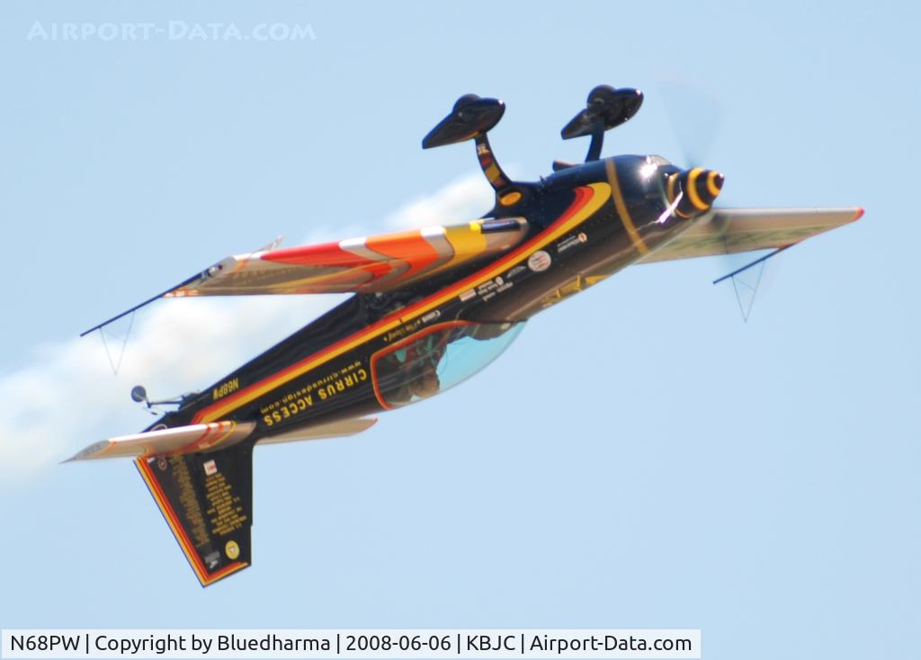 N68PW, Extra EA-300S C/N 030, Patty Wagstaff flying the day before open house.