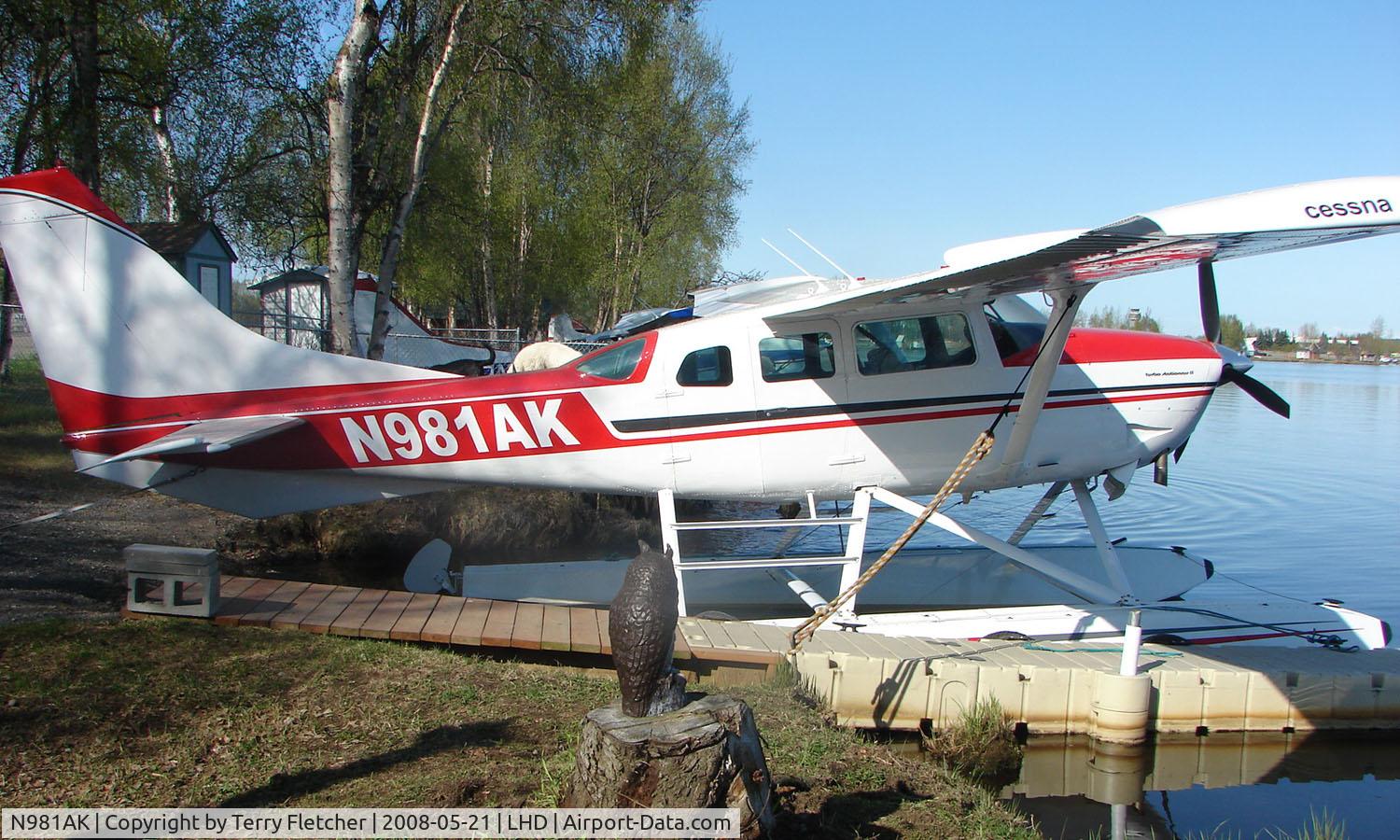 N981AK, 1981 Cessna TU206G Turbo Stationair Turbo Stationair C/N U20606248, Cessna 206 at Lake Hood