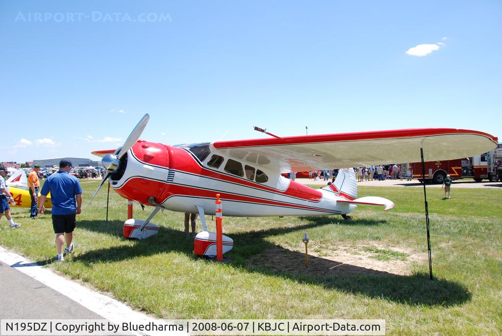 N195DZ, 1953 Cessna 195B Businessliner C/N 16077, Parked at Open House.