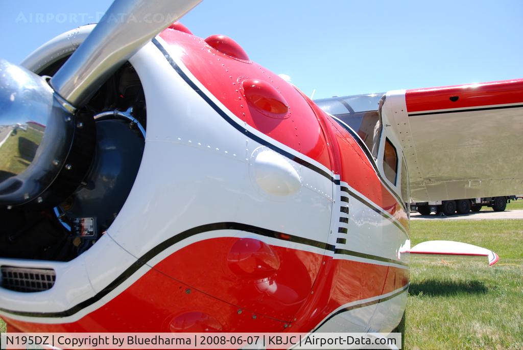 N195DZ, 1953 Cessna 195B Businessliner C/N 16077, Parked at Open House.