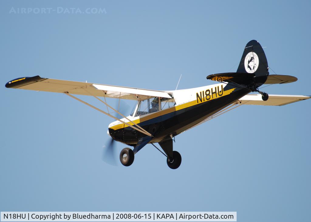 N18HU, 2008 Aviat A-1C Husky C/N 3004, Husky on Approach to 17L.