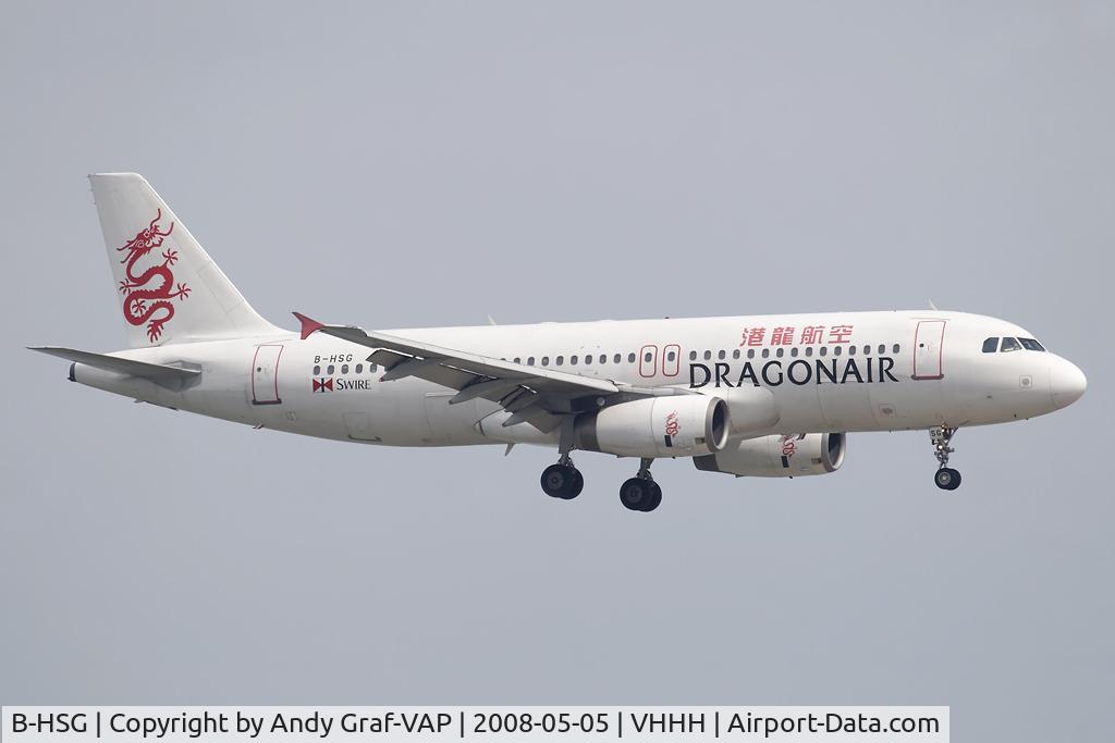 B-HSG, 1998 Airbus A320-232 C/N 0812, Dragonair A320