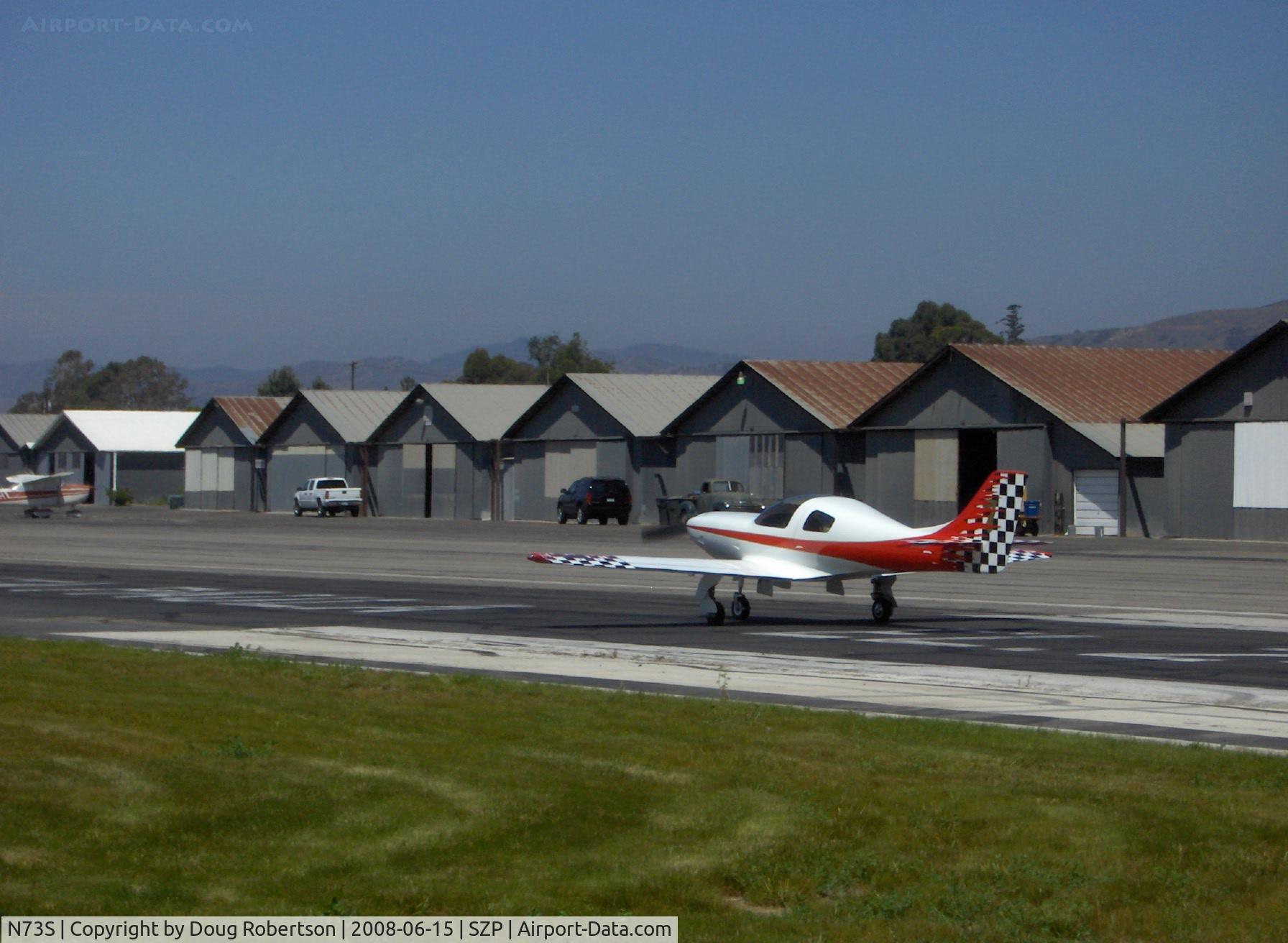 N73S, 2007 Lancair 320 C/N CS001, 2007 Schulze LANCAIR LEGACY 320, Lycoming AEIO-320-D1B 160 Hp, landing roll Rwy 22
