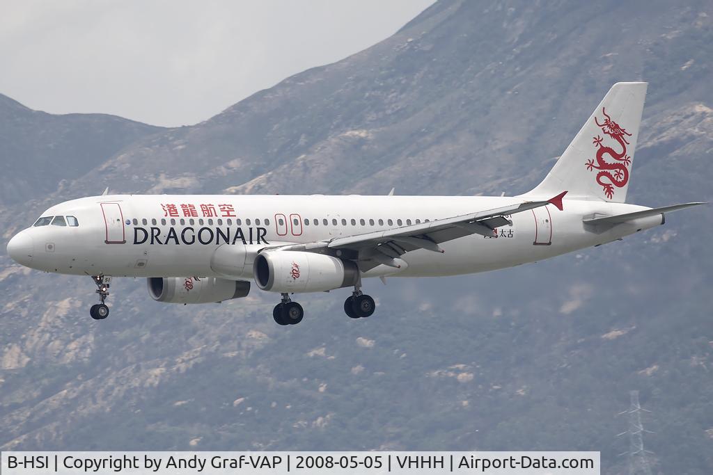 B-HSI, 1999 Airbus A320-232 C/N 0930, Dragonair A320