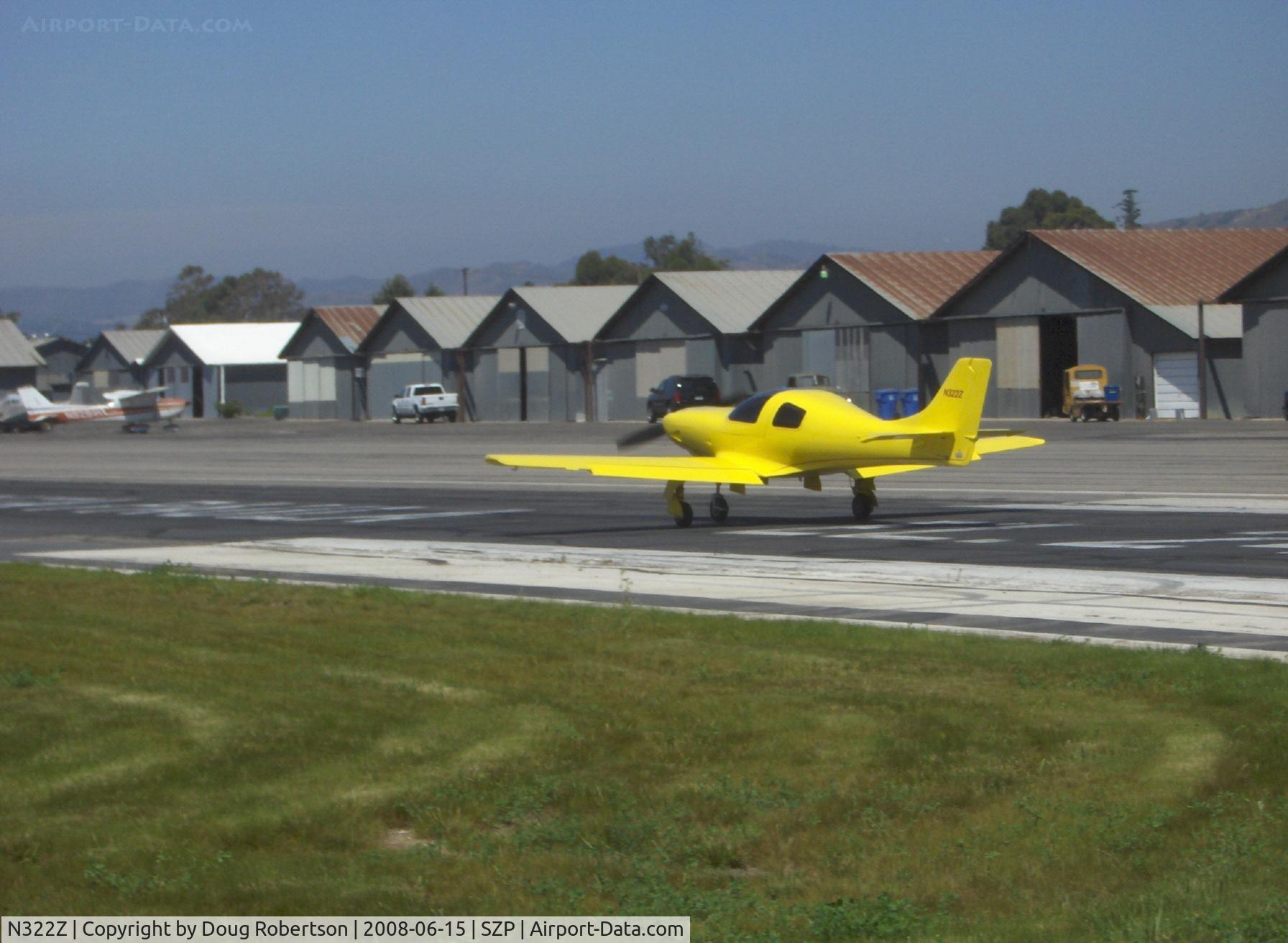 N322Z, 1991 Lancair 320 C/N WP001, 1991 Price LANCAIR 320, Lycoming O&VO-360, landing roll Rwy 22