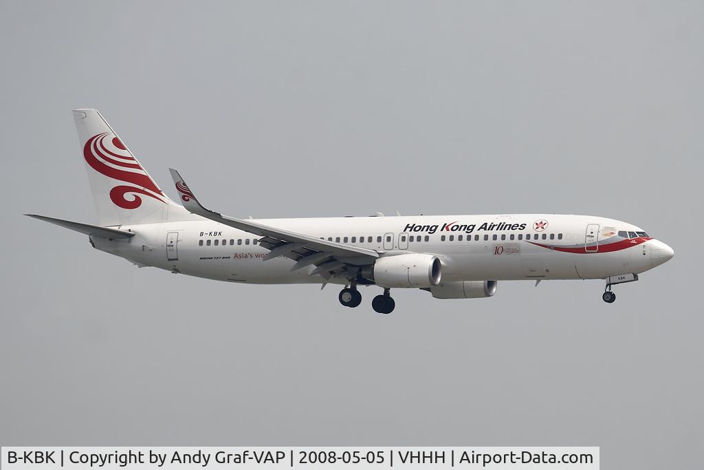 B-KBK, 2007 Boeing 737-84P C/N 35072, Hong Kong Airlines 737-800