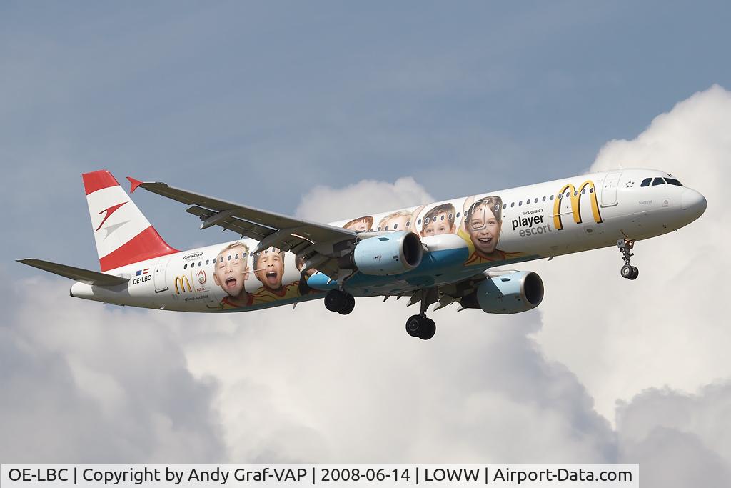 OE-LBC, 1996 Airbus A321-111 C/N 581, Austrian Airlines A321