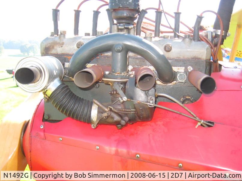 N1492G, 1994 Pietenpol Air Camper C/N 221492, Ford Model-A engine.  Beach City Father's Day fly-in.
