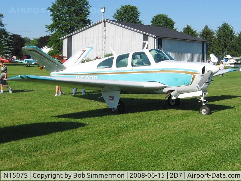 N1507S, 1962 Beech P35 Bonanza C/N D-6935, Beach City Father's Day fly-in.