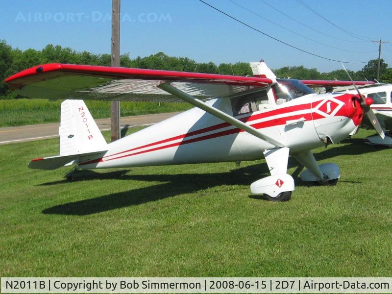 N2011B, 1948 Luscombe 8E Silvaire C/N 6438, Beach City Father's Day fly-in.