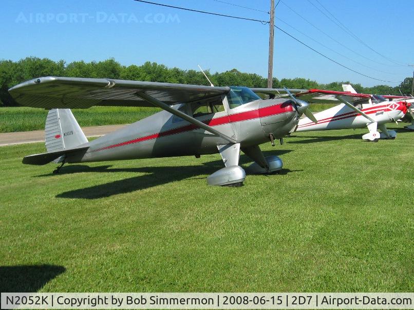 N2052K, 1947 Luscombe 8E Silvaire C/N 4779, Beach City Father's Day fly-in.