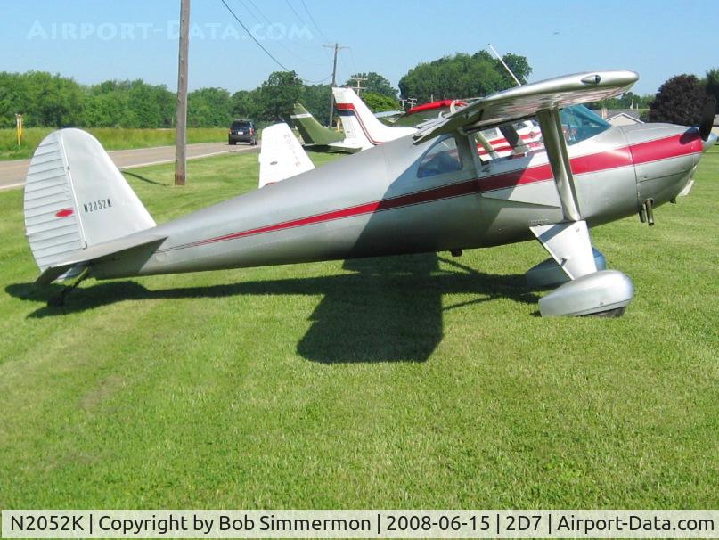 N2052K, 1947 Luscombe 8E Silvaire C/N 4779, Beach City Father's Day fly-in.