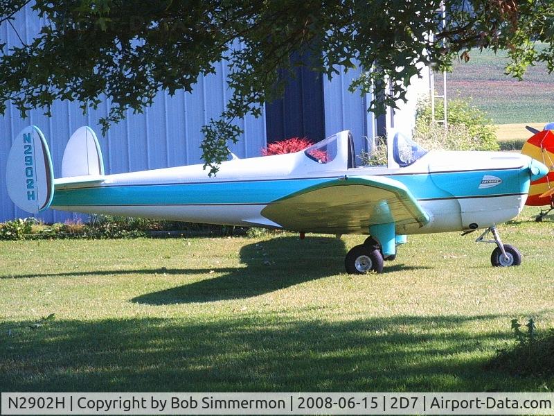 N2902H, 1946 Erco 415C Ercoupe C/N 3527, Beach City Father's Day fly-in.
