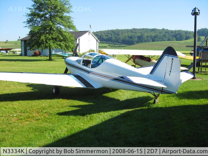 N3334K, 1946 Universal Globe GC-1B Swift C/N 1327, Beach City Father's Day fly-in.