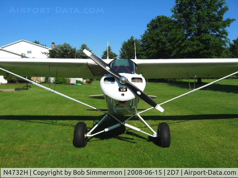 N4732H, 1948 Piper PA-11 Cub Special C/N 11-548, Beach City Father's Day fly-in.