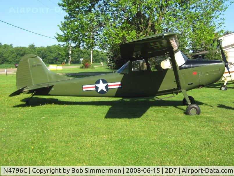 N4796C, 1956 Cessna L-19 C/N 23309, Beach City Father's Day fly-in.