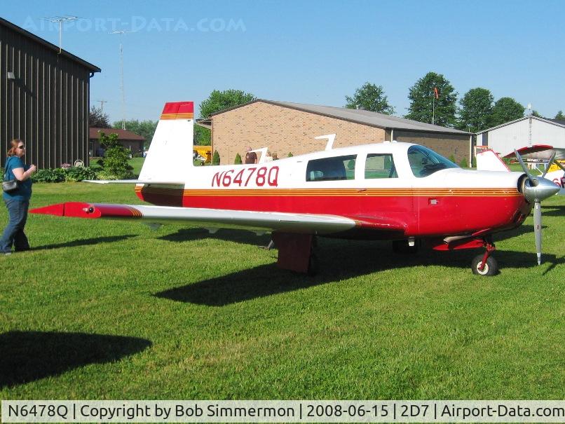 N6478Q, 1967 Mooney M20F Executive C/N 680020, Beach City Father's Day fly-in.