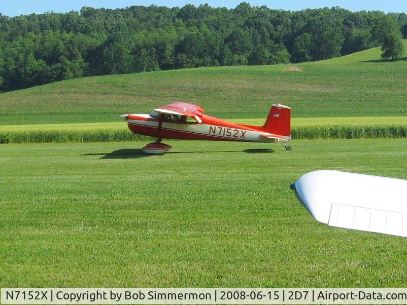 N7152X, 1961 Cessna 150A C/N 15059252, Arriving at Beach City Father's Day fly-in.