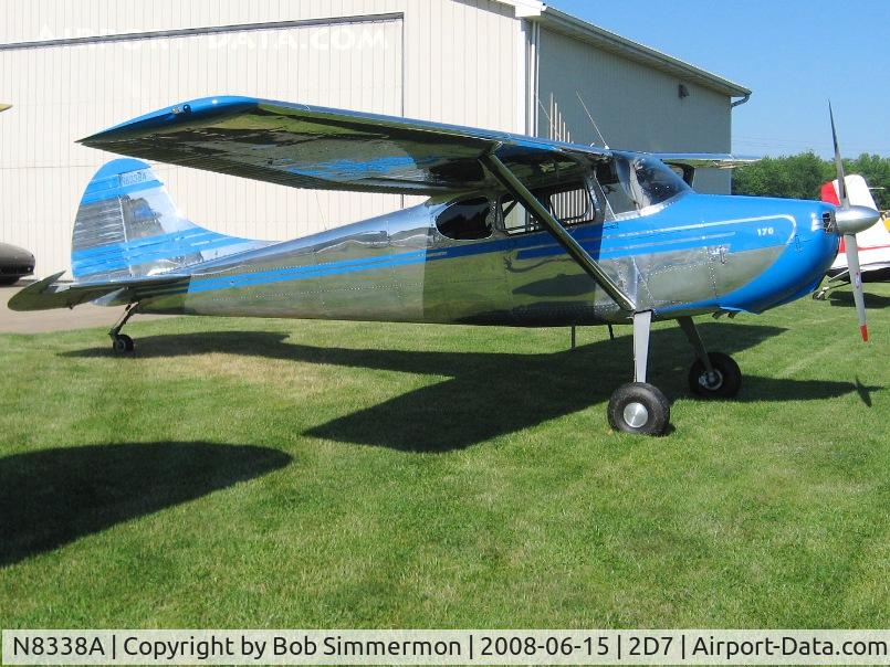 N8338A, 1952 Cessna 170B C/N 25190, Beach City Father's Day fly-in.