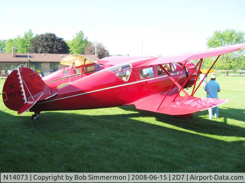 N14073, 1934 Waco YKC C/N 3990, Beach City Father's Day fly-in.