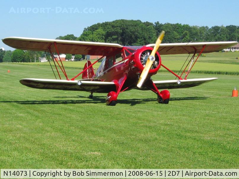 N14073, 1934 Waco YKC C/N 3990, Beach City Father's Day fly-in.