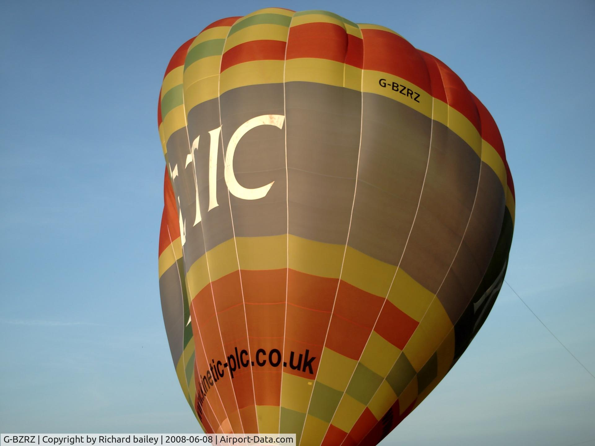G-BZRZ, 2001 Cameron Balloons Ltd THUNDER AX11-250 S2 C/N 10013, G-BZRZ, named:Kinetic.