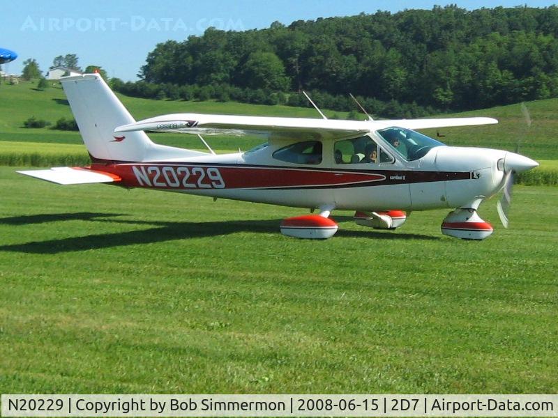 N20229, Cessna 177B Cardinal C/N 17702649, Arriving at Beach City Father's Day fly-in.