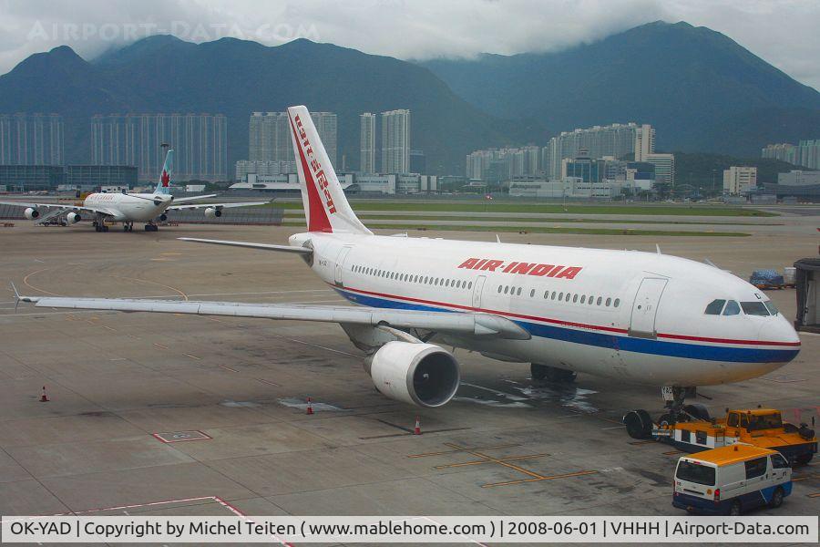 OK-YAD, 1993 Airbus A310-325/ET C/N 674, This A310 from Air India is still wearing part of its former owner (CSA) livery