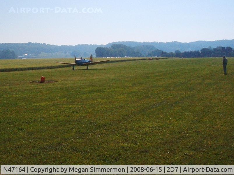 N47164, 1942 Fairchild M-62A-3 Cornell II C/N T42-3041, Departing Beach City Father's Day fly-in.