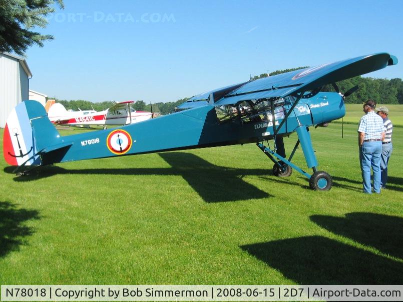 N78018, 2000 Slepcev SS4-X C/N 086, Beach City Father's Day fly-in.