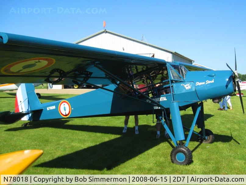N78018, 2000 Slepcev SS4-X C/N 086, Beach City Father's Day fly-in.