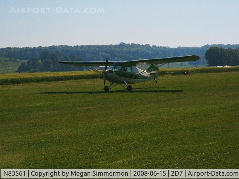 N83561, 1946 Aeronca 7AC Champion C/N 7AC-2237, Departing Beach City Father's Day fly-in.