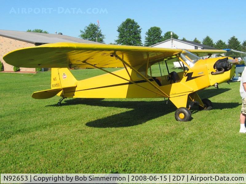 N92653, 1946 Piper J3C-65 Cub Cub C/N 17026, Beach City Father's Day fly-in.