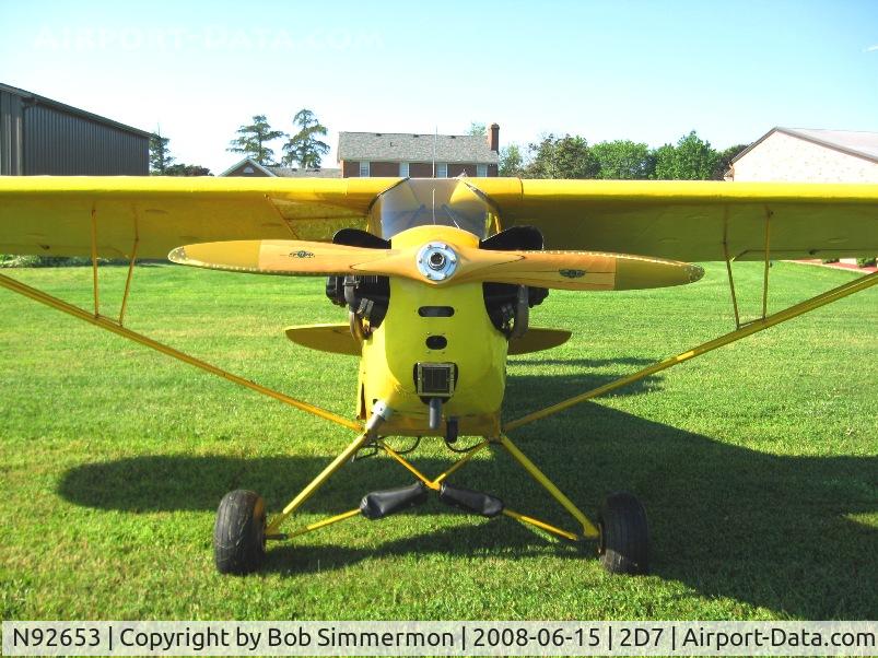 N92653, 1946 Piper J3C-65 Cub Cub C/N 17026, Beach City Father's Day fly-in.