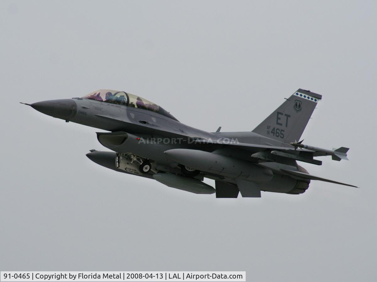 91-0465, 1991 General Dynamics F-16D Fighting Falcon C/N CD-20, F-16D