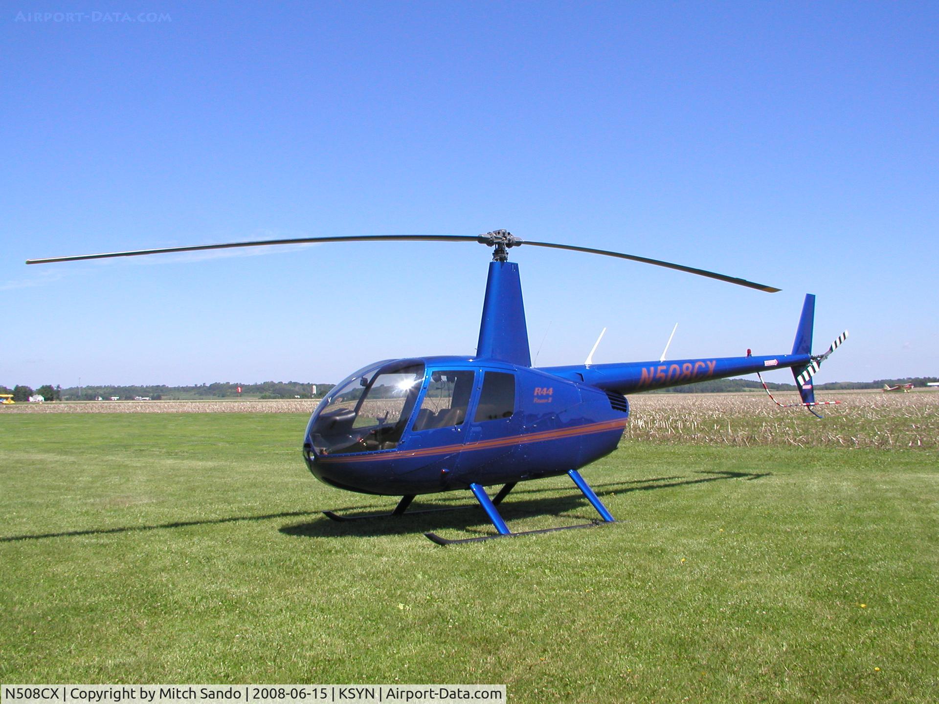 N508CX, 2006 Robinson R44 II C/N 11074, Stanton Father's Day Fly-In 2008.