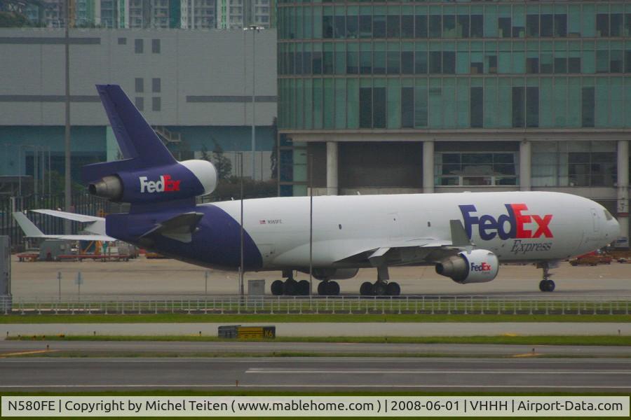 N580FE, 1993 McDonnell Douglas MD-11F C/N 48471, FedEx