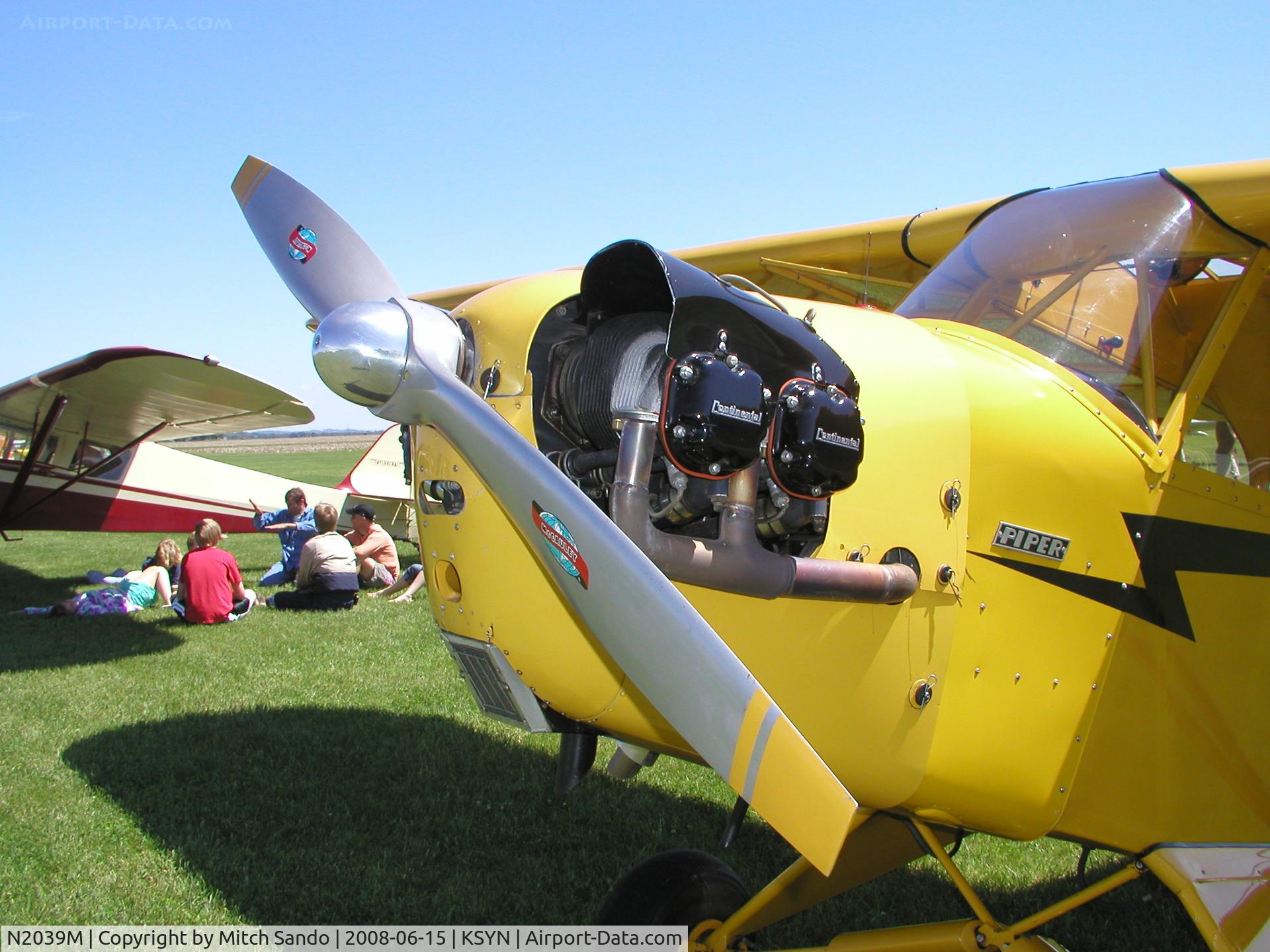 N2039M, 1946 Piper J3C-65 Cub Cub C/N 20807, Stanton Father's Day Fly-In 2008.