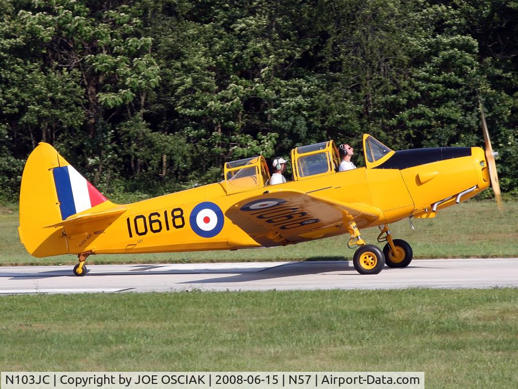 N103JC, 1943 Fairchild M-62A-3 Cornell II C/N FC119, Leaving New Garden