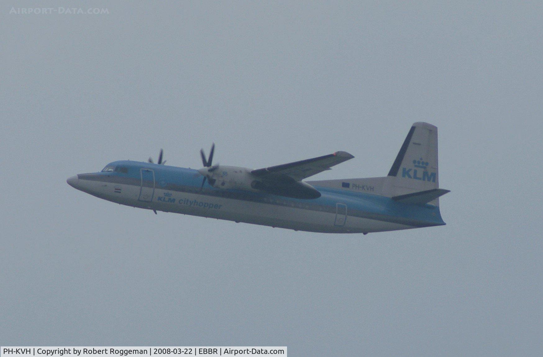 PH-KVH, 1991 Fokker 50 C/N 20217, Fokker F27 Mark 50.KLM.