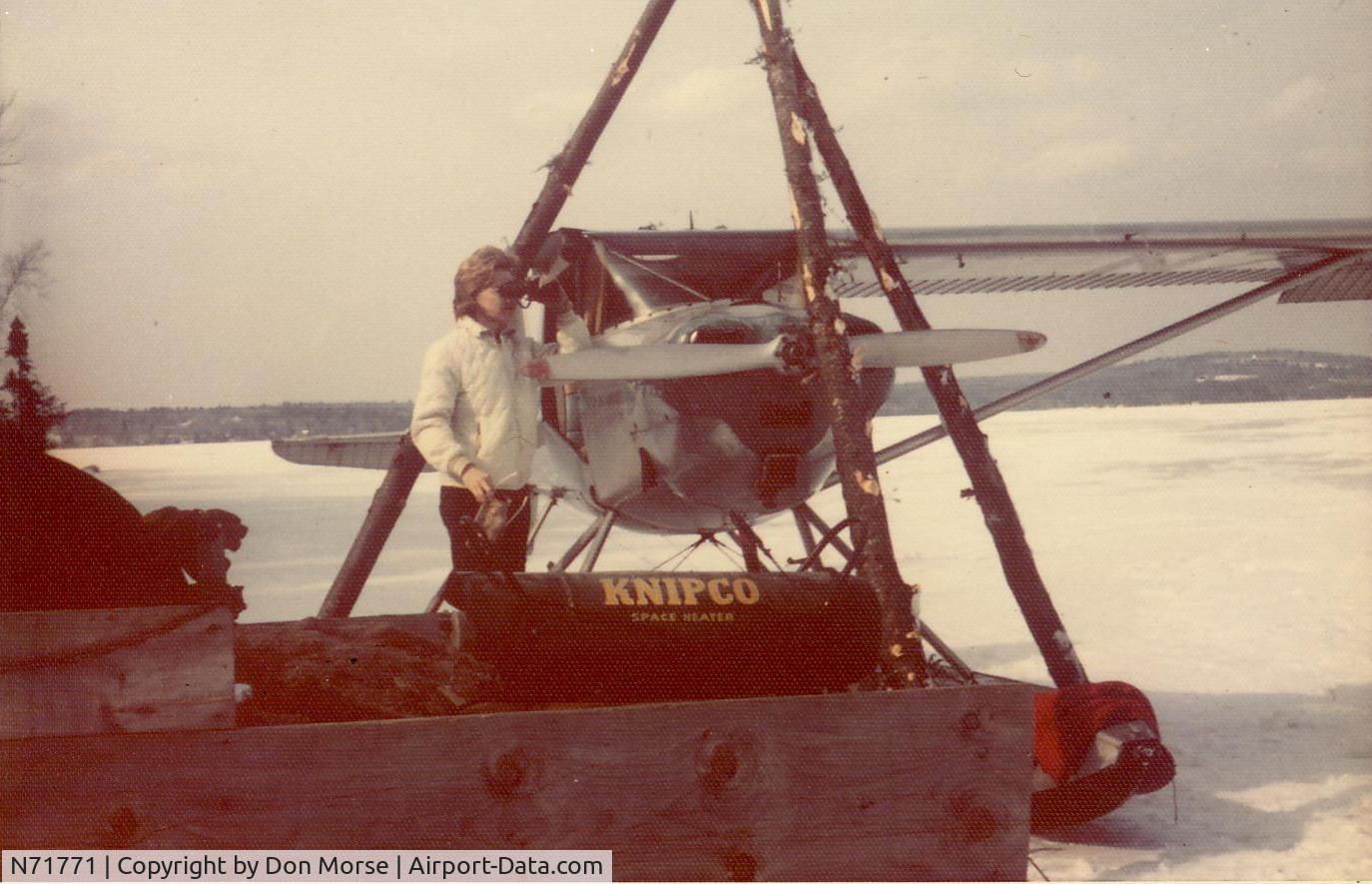 N71771, 1946 Luscombe 8A C/N 3198, N71771 being repaired after ice damage