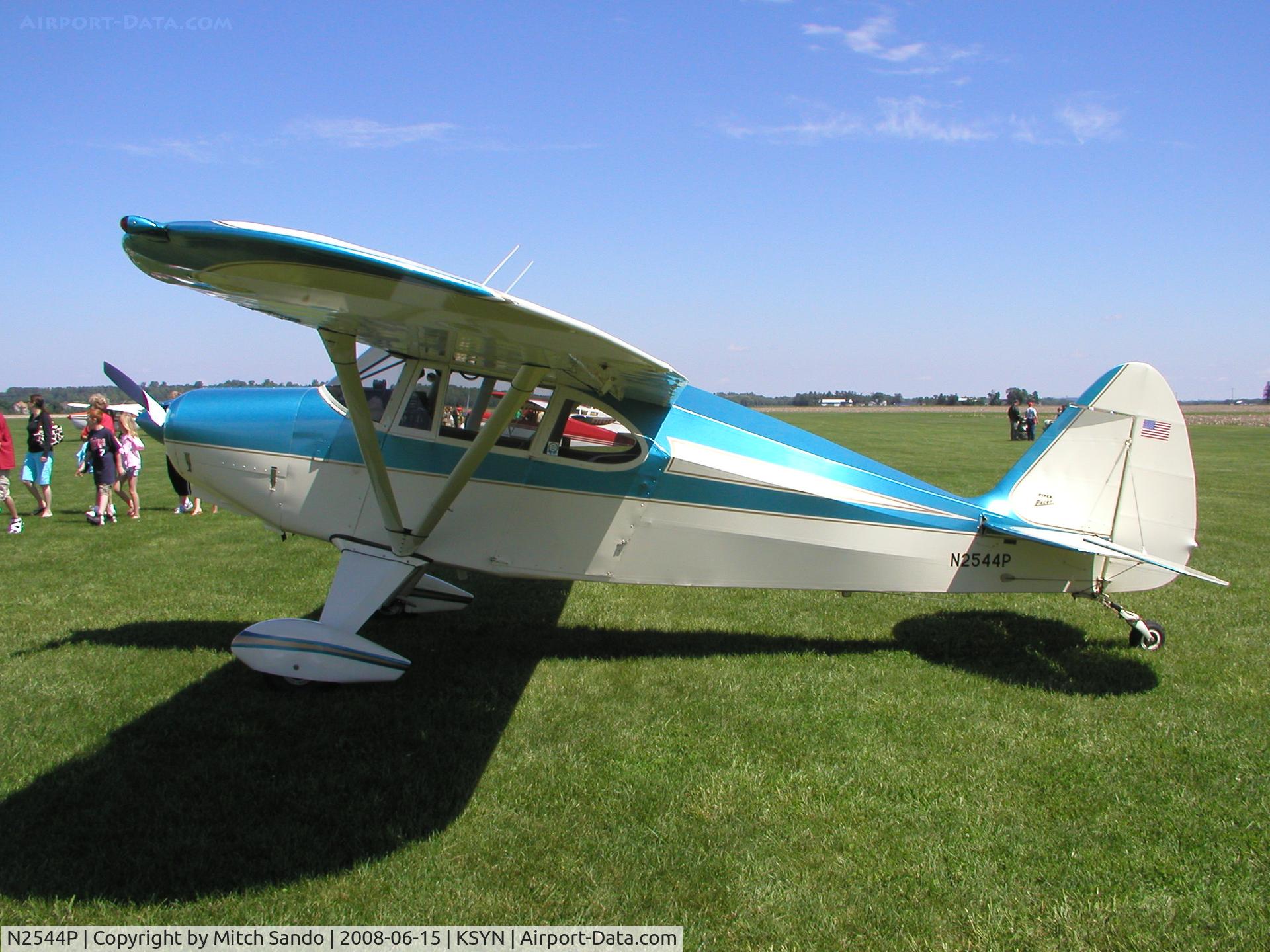 N2544P, 1955 Piper PA-22-150 C/N 22-2907, Stanton Father's Day Fly-In 2008.