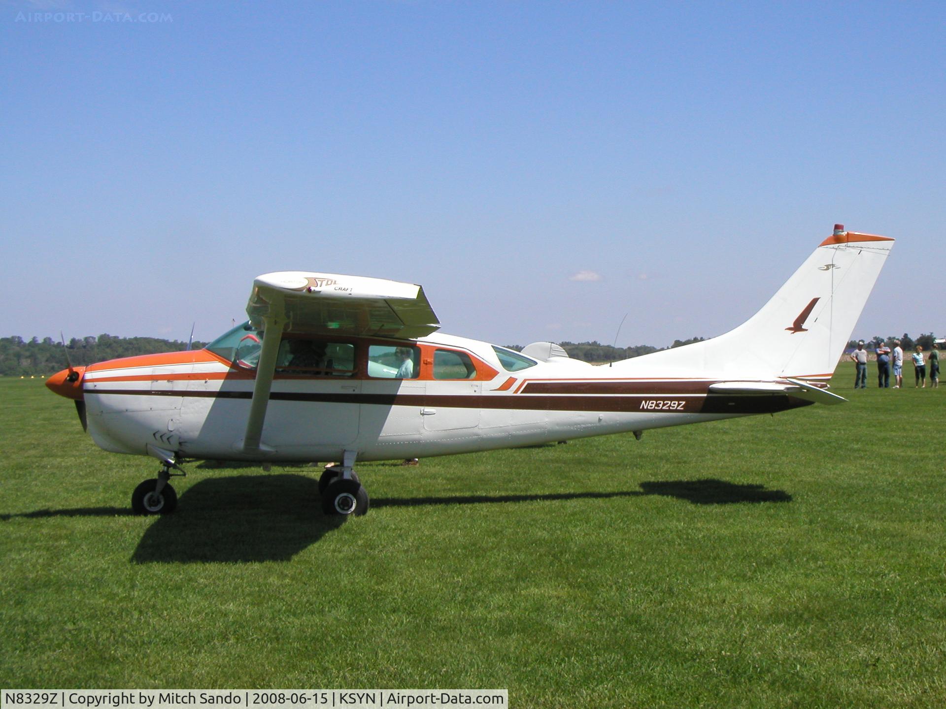 N8329Z, 1963 Cessna 210-5(205) C/N 205-0329, Stanton Father's Day Fly-In 2008.