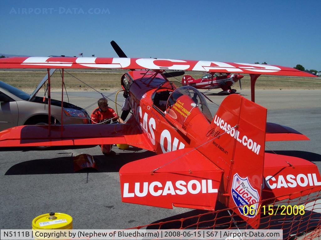 N5111B, 1998 Pitts S-1-11B Super Stinker C/N 4003, Parked on Display at Nampa Open House.