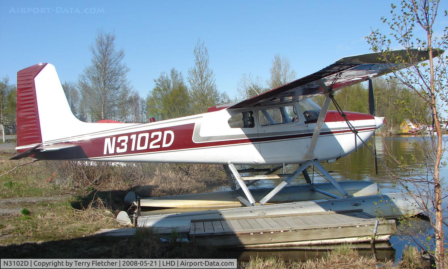 N3102D, 1955 Cessna 180 C/N 31900, 1955 Cessna 180 at Lake Hood