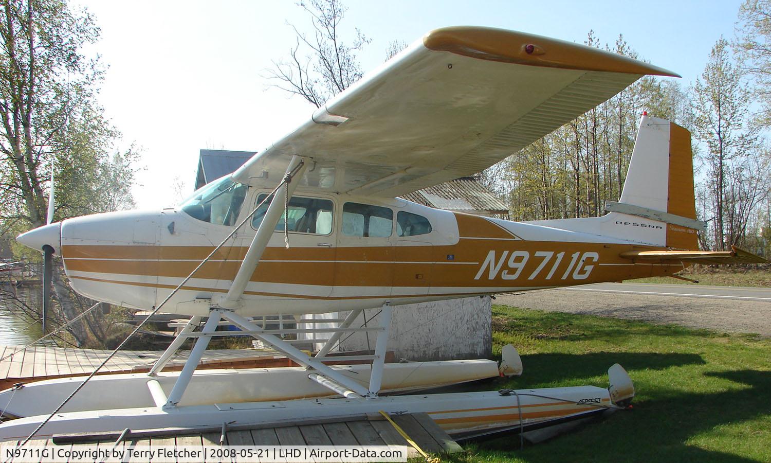 N9711G, 1971 Cessna 180H Skywagon C/N 18052211, Cessna 180H at Lake Hood