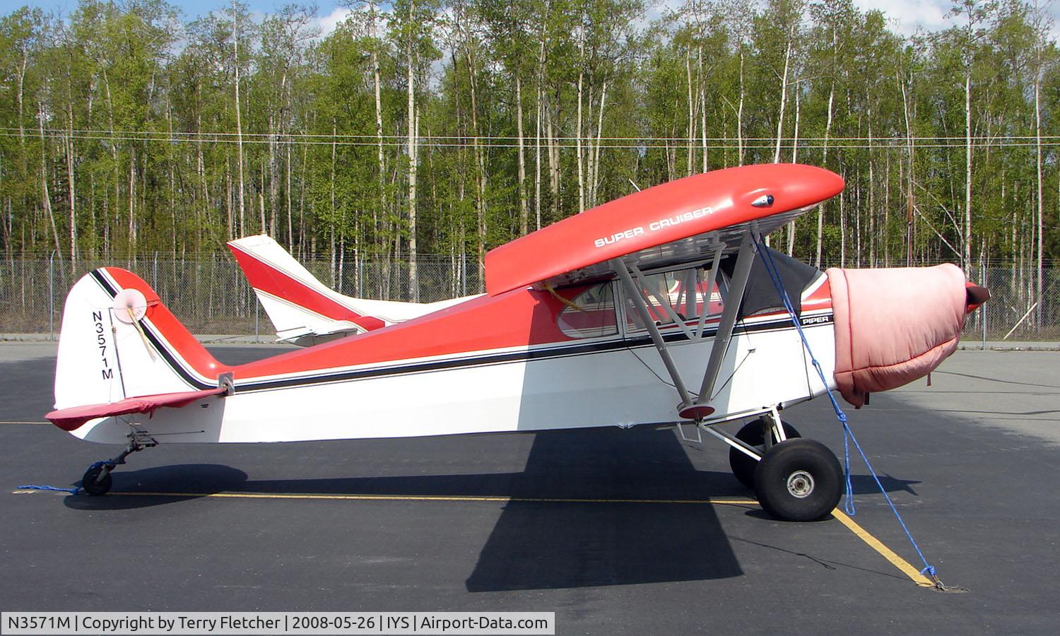 N3571M, 1947 Piper PA-12 Super Cruiser C/N 12-2419, 1947 Piper Pa-12 at Wasilla AK