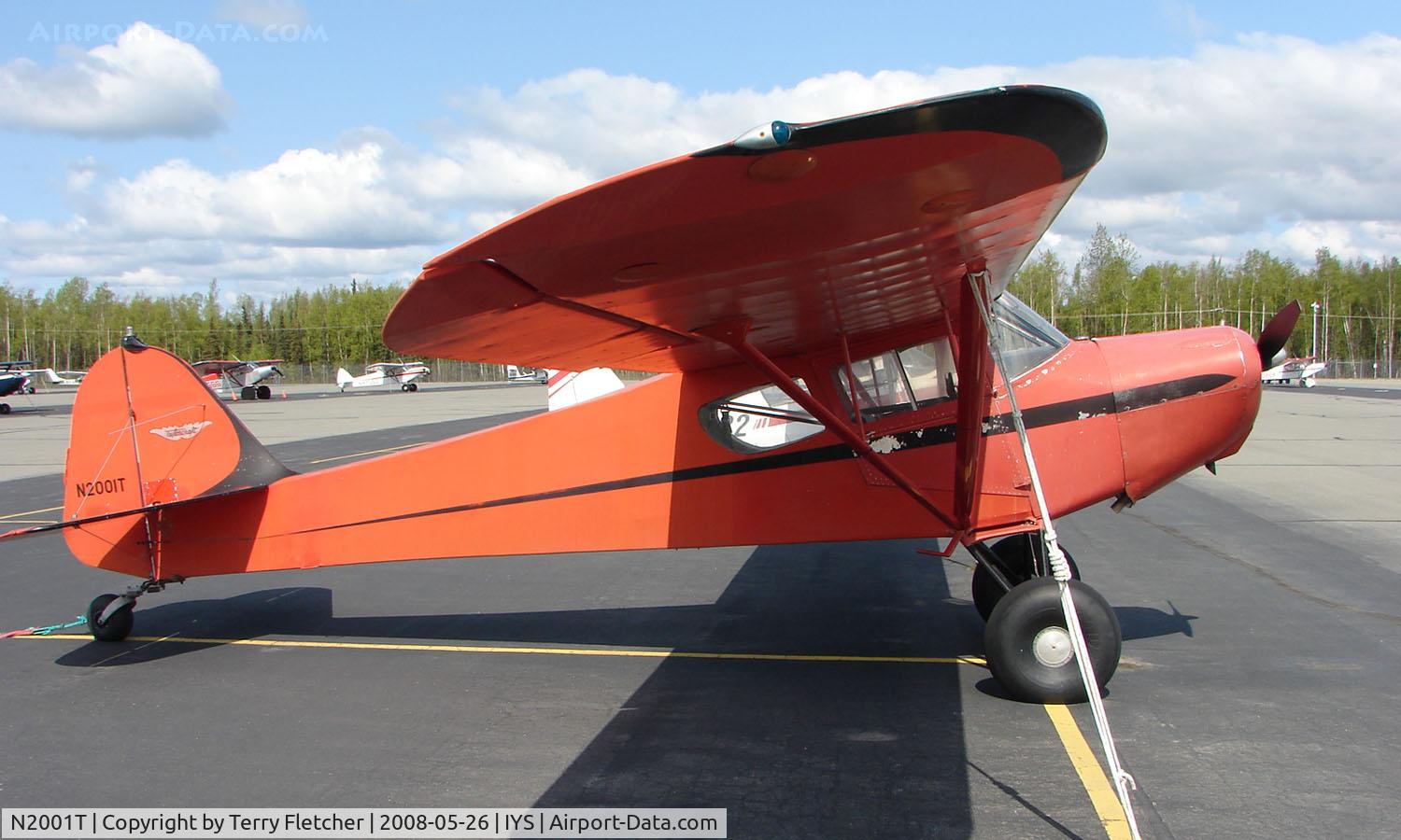N2001T, 1978 Taylorcraft F-19 Sportsman C/N F-135, Colouful Taylorcraft F19 at Wasilla AK