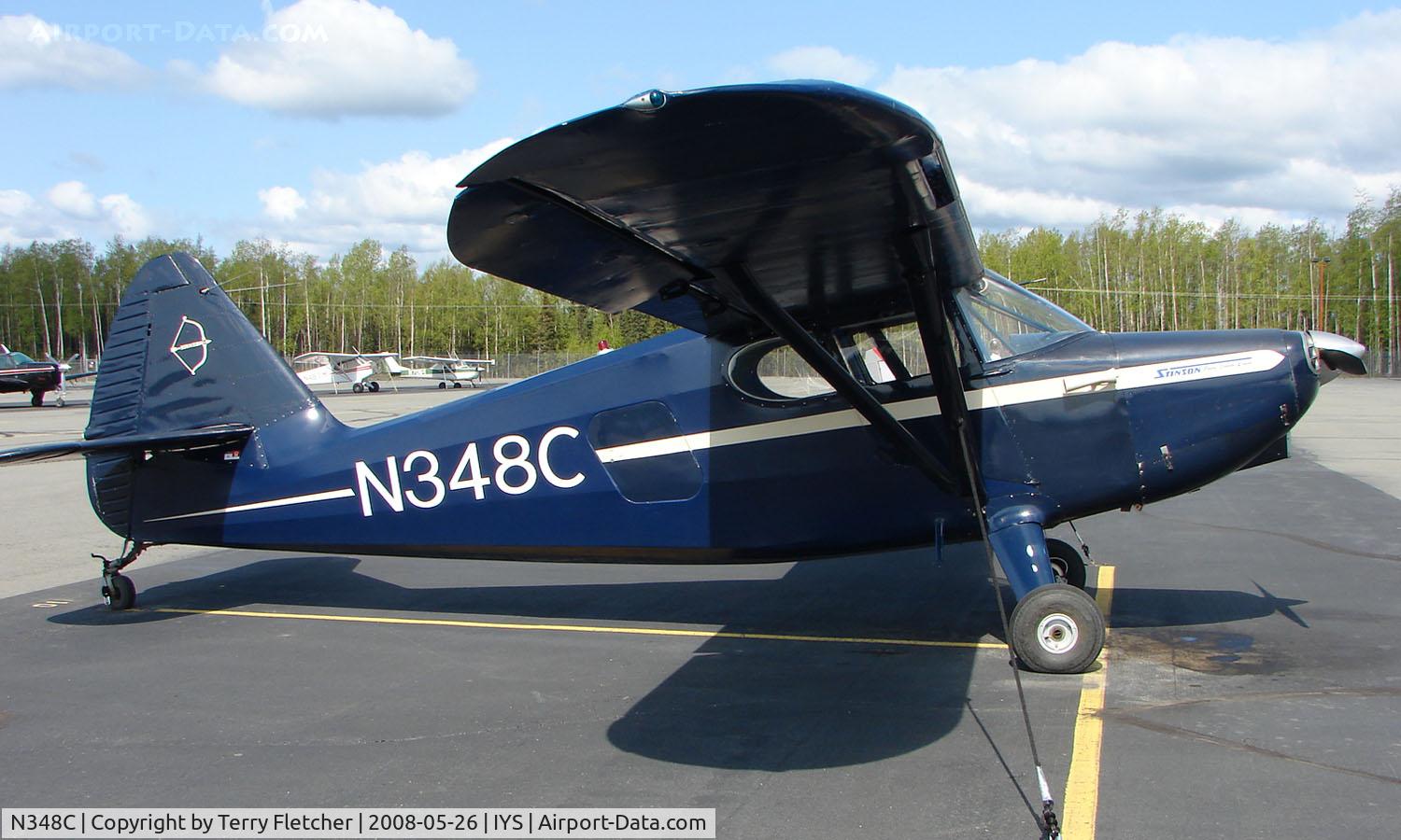 N348C, 1947 Stinson 108-2 Voyager C/N 108-3348, 1947 Stinson 108-2 at Wasilla