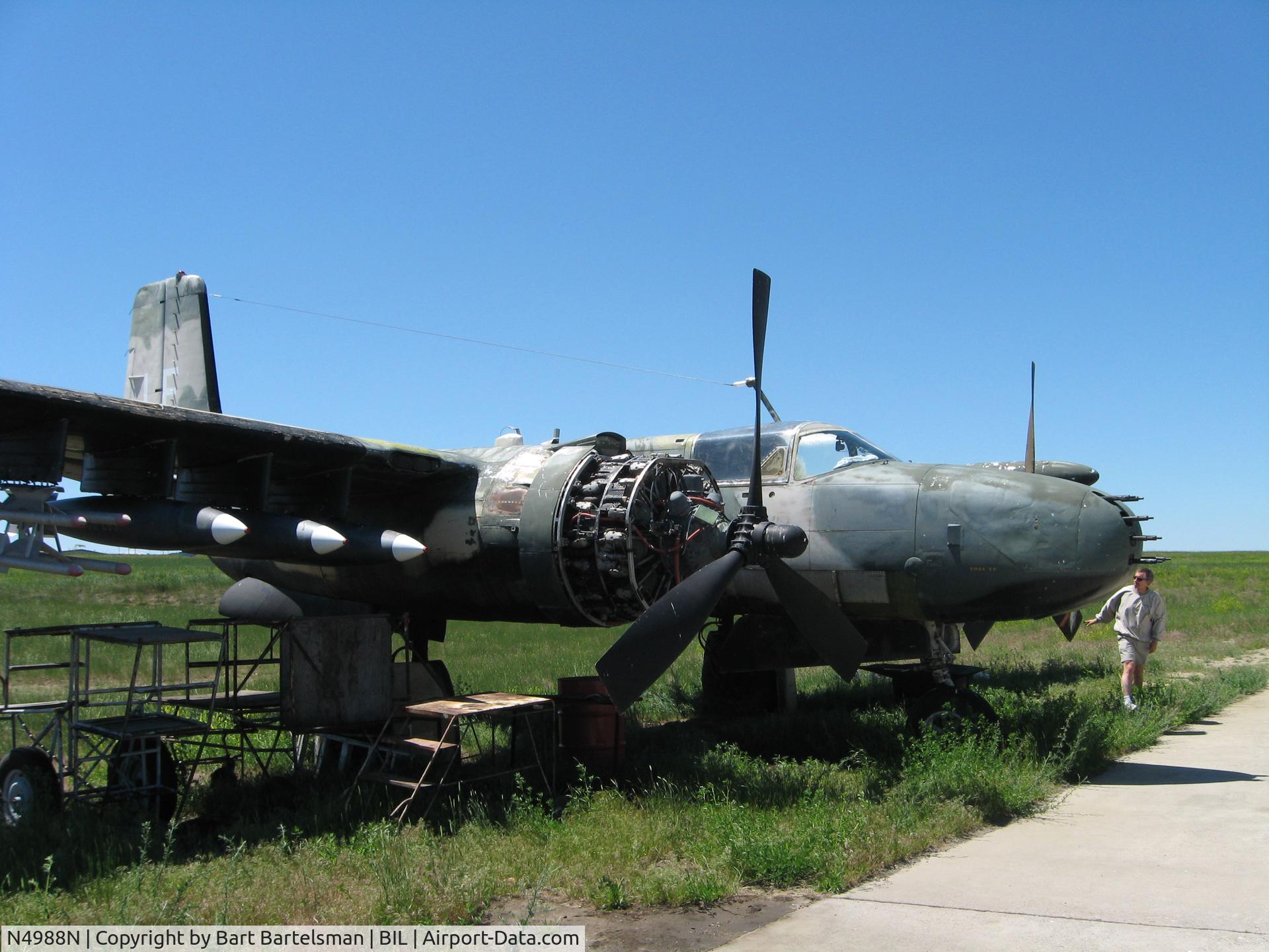 N4988N, 1964 Douglas-On Mark B-26K Counter Invader C/N 27477 (was 44-34198), A-26B KBIL June 15, 2008